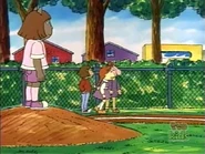 Helen wearing her sports clothes.