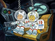 A 10 on D.W. and Nadine's spacesuits.