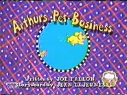 2000 - 2003 "Arthur's Pet Business" airing.