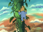Arthur climbing the beanstalk
