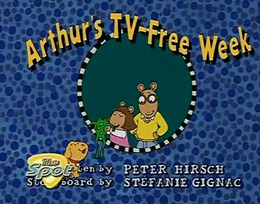 Arthur's TV-Free Week Title Card