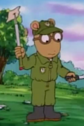 Arthur in a Clean-up Brigade uniform