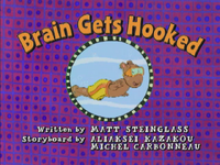 Brain Gets Hooked Title Card