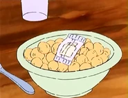 An early bowl of Crunch, with only one color