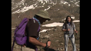 Ema and her father climb the Andes Mountains