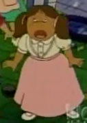 Francine wearing pigtails and a dress in ''D.W.'s Very Bad Mood''