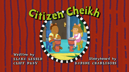 Citizen Cheikh Title Card