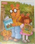 Puzzle version of a page from Arthur's Reading Race.