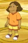 Francine in her basketball uniform