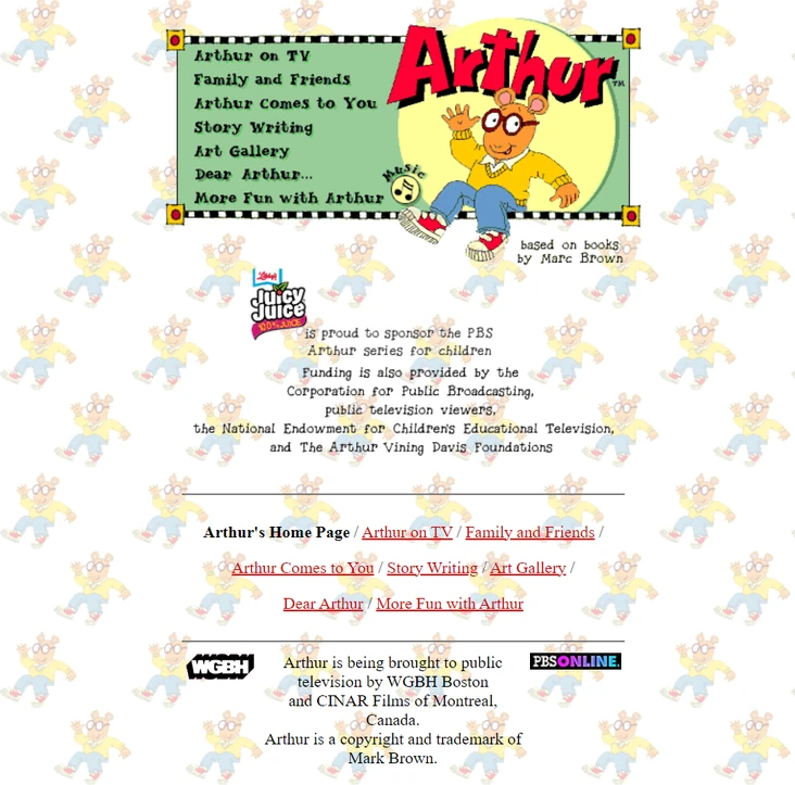 Arthur website (PBS Kids) | Arthur Wiki | Fandom