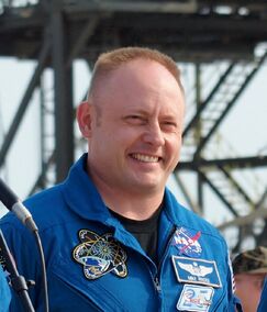 Space dad celebrates birth on Earth