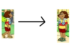 The sandals mistake where it changes to yellow from green.