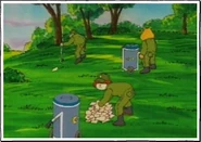 The Tough Customers helping out in the park (rare occasion).