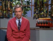 Fred Rogers in Mister Rogers Neighborhood.