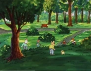 Kids playing in the park