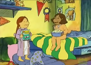Francine and Muffy Sleepover in pajamas