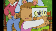 Nev #4 while D.W. holds onto Arthur and Buster's ant farm