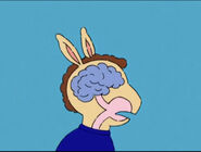 The molecules of Tri-Enzomated Zorn Jelly exit the brain, causing the sparkles and energy to stop, which causes lethargy and saddness in the user.