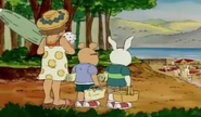 Arthur, Buster, and Arthur's Mom going into the beach at Bear Lake