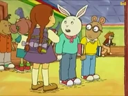 Seen rushing to class.