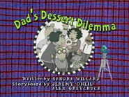 Dad's Dessert Dilemma Title Card