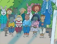 What Nancy use to wear in Kindergarten.