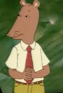 Mr. Ratburn seen without his green jacket, in "The Short, Quick Summer"