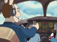 Bo Baxter doing his job as pilot