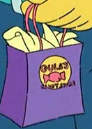 A gift bag from the candy shop