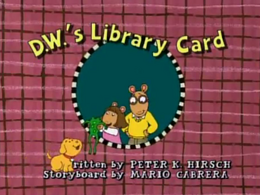 Arthur Library Card Episode bmp minkus