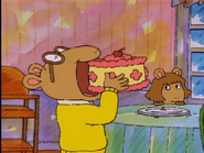 Eating cake in "D.W.'s Name Game"