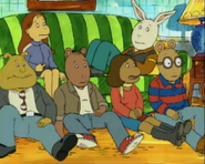 Arthur, Buster, Francine, Muffy, Brain, and Binky as teenagers (13 year olds)