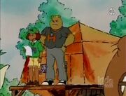 Coach Raggett with Becky in his original appearance.