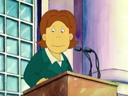 President Muffy's head turning