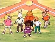 From left to right: Nancy, Patrick, Helen, Binky (error), Brian, and Steve.