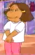 Francine as a young girl