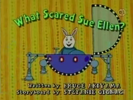 What Scared Sue Ellen? Title Card