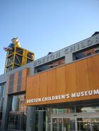 Arthur atop the Boston Children's Museum