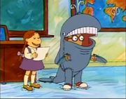 Arthur in a humpbacked whale costume