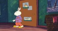 Buster locks the chocolates away in his closet