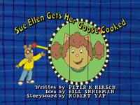 Sue Ellen Gets Her Goose Cooked Title Card