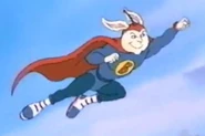 Bionic Bunny's appearance in the cartoon