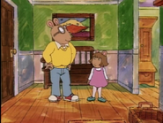 Who Arthur thinks he is in "D.W.'s Snow Mystery"
