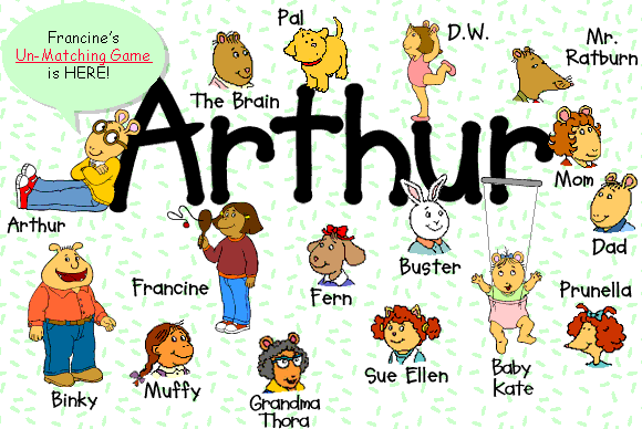Arthur characters | Arthur the aardvark Wiki | Fandom