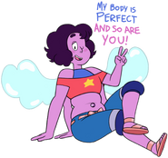 Spirit Quartz preaching body positivity.