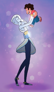 Steven dancing with Moonstone.