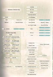 Map of Metafalss detailing the way in which its various areas are interconnected.