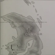 Map of the region of Metafalss during the First Era.