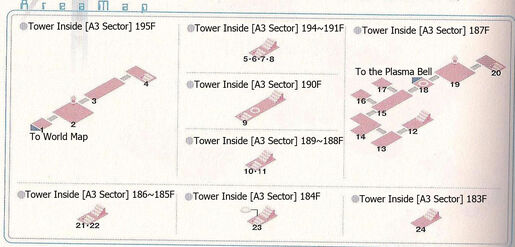 Tower Inside A3 Sector 195~183F Area Map