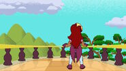 Arzette on the patio, thinking about of defeating Daimur, once and for all.